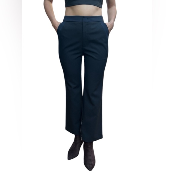 PORTSPURE NWOT Women’s Stitch-Detail Cropped Stright Leg Trousers Size: 38 - Picture 2 of 13